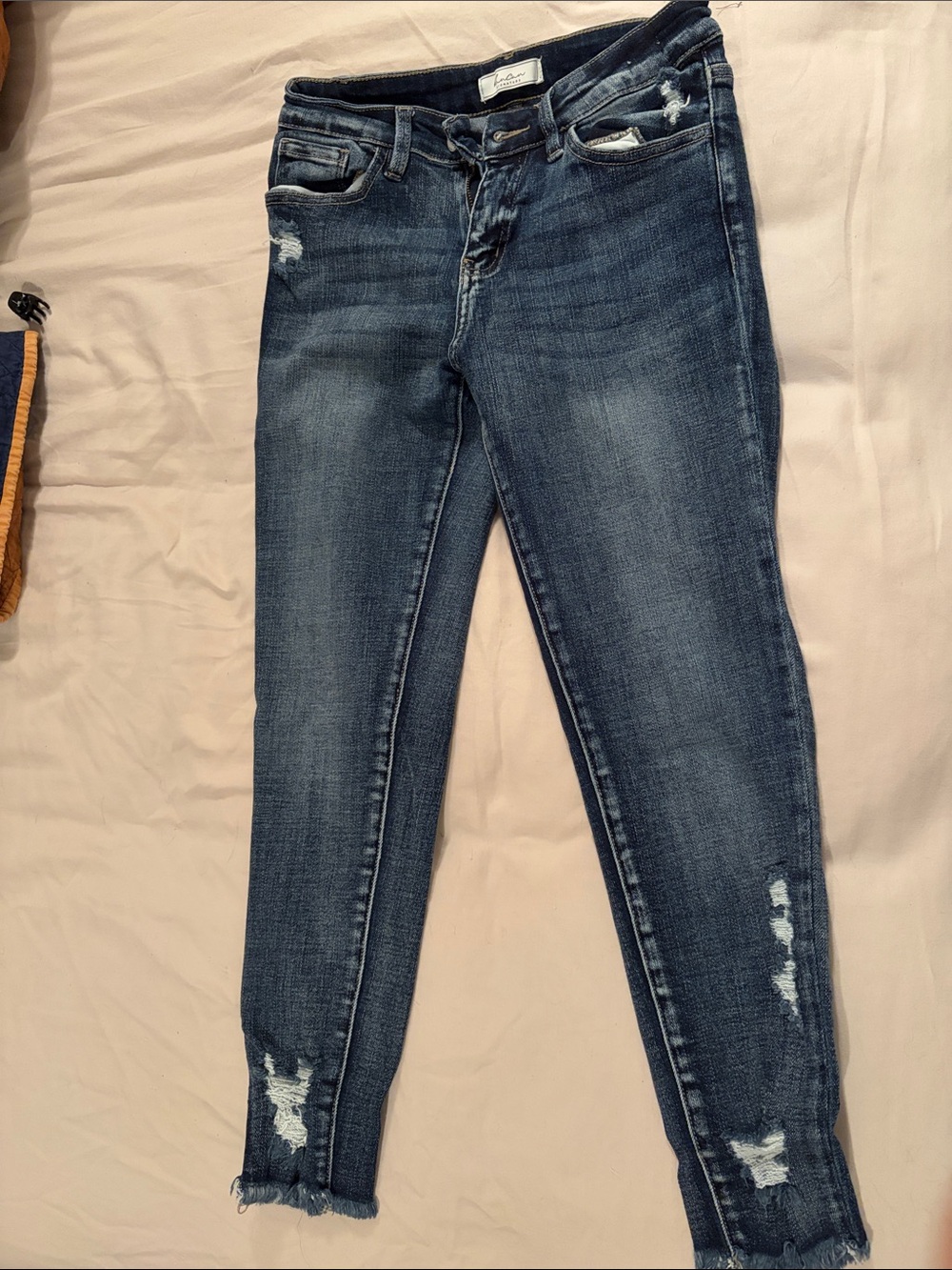 KanCan Dark Blue Distressed Skinny Jeans